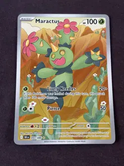 Maractus 093/086 Pokemon TCG Black Bolt IR Illustration Rare NM/MT🔥 - Image 2