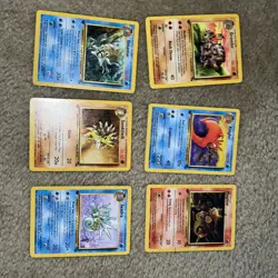 Pokemon FOSSIL 1st Edition Uncommon/Common Complete Set 31/62 LP - Image 4