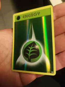 Pokemon Card Leaf Grass Energy Green 2016 91/108 Common Holo 2016 NM - Image 2