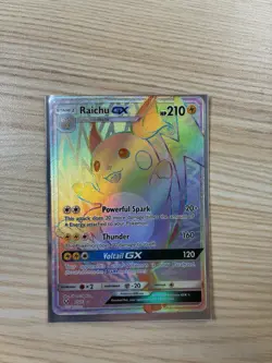 Raichu GX - 75/73 - Secret Rare NM Pokemon SM - Shining Legends - Image 1