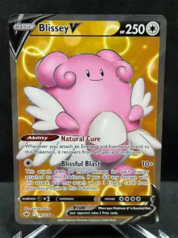 Blissey V 182/198 Ultra Rare Chilling Reign Pokemon Holo Near Mint - Image 1