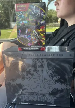 Pokemon Mega Evolution Pitch Black Elite Trainer Box Factory Sealed - Image 1