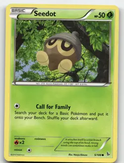 SEEDOT 5/106 COMMON FLASHFIRE POKEMON MP/HP - Image 2