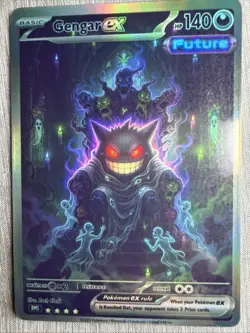 Horror GENGAR Ultra Rare Holo-FAN ART English Pokemon- Non Tcg - Image 1