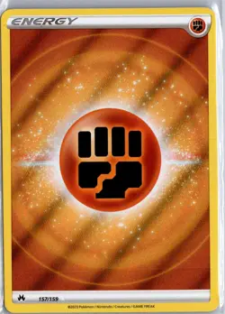 Fighting Energy 157/159 Ultra Rare Crown Zenith Pokemon Holo NM/M - Image 1
