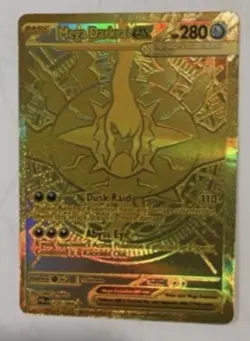 Pokemon TCG Mega Darkrai EX Gold Mega Hyper Rare Pitch Black 120/084 280HP - Image 1
