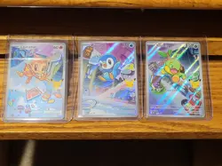 Chimchar, Piplup, Turtwig Pokemon 30th Anniversary First Partner Set of 3 Promo - Image 1