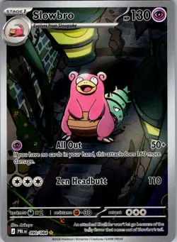 Slowbro 090/084 Illustration Rare Pitch Black Pokemon Holo Near Mint - Image 1