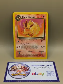 Pokemon TCG - Dark Flareon 35/82 Team Rocket Regular - Excellent Condition - Image 1