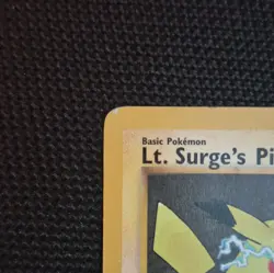 Pokemon TCG Lt. Surge's Pikachu 81/132 Gym Heroes Common Regular ENG 2000 - Image 2