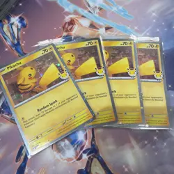 X4 Pikachu (Pokemon Day 2026) 051/162 NM Playset - Image 1