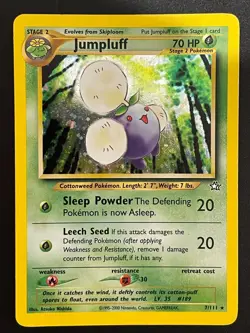 Jumpluff 7/111 Unlimited Holo Rare WotC Pokemon Neo Genesis - Image 1