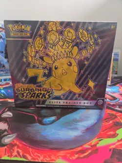 Pokemon TCG Scarlet & Violet Surging Sparks Elite Trainer Box ETB Sealed - Image 1