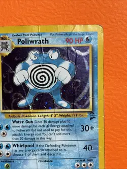 Pokemon Poliwrath 15/130 Base Set 2 Holo Rare Vintage WOTC HP/DMG - Image 5