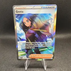 Geeta 218/197 Holo Full Art Ultra Rare Trainer Obsidian Flames (NM) Pokemon - Image 1