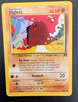 Pokemon TCG Diglett Team Rocket 52/82 Regular LP - Image 1