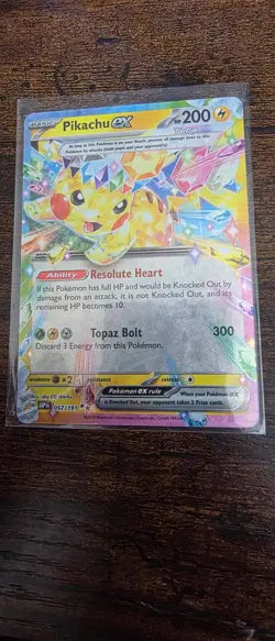 Pikachu ex 057/191 Double Rare Surging Sparks Pokemon Holo Near Mint - Image 1