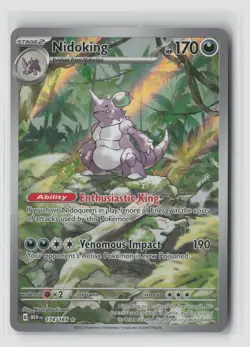 Nidoking #174/165 Sv Scarlet & Violet 151 Illustration Rare Pokemon TCG NM - Image 1