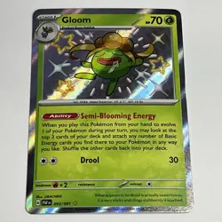 Gloom - Paldean Fates - Shiny Holo Rare - NM 093/091 - Pokemon TCG - Image 1