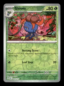 GLOOM 002/197 - REVERSE HOLO C - OBSIDIAN FLAMES - NM/M - Image 1