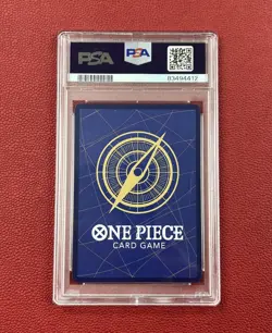 One Piece TCG Capone "Gang" Bege Kingdoms of Intrigue Alt Art OP04-100 PSA 10 - Image 2