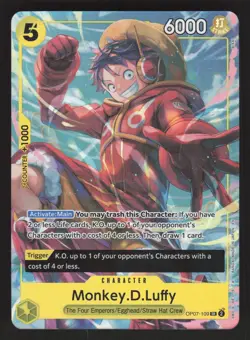 Monkey.D.Luffy OP07-109 Foil SR Illus Box Vol.3 One Piece Promo NM - Image 1