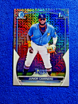 2023 Bowman Chrome 1st Prospects Junior Caminero Mojo Refractor RC #BCP-61 💥💥 - Image 5