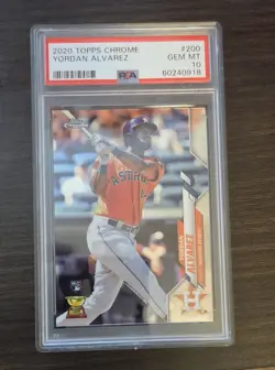 💎 Yordan Alvarez - 2020 Topps Chrome Rookie Card #200 - PSA 10 Gem Mint 💎 - Image 1