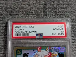 2022 One Piece Romance Dawn CCG Yamato #OP01-121 PSA 10 - Image 2
