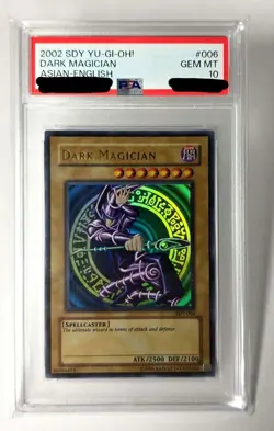 PSA 10 Dark Magician SDY006 Asian English 2002 Ultra Rare Unlimited YuGiOh! - Image 1