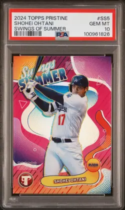 2024 Topps Pristine Swings Of Summer Shohei Ohtani #SS5 PSA 10 - Image 1