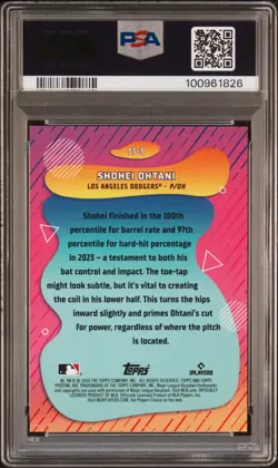 2024 Topps Pristine Swings Of Summer Shohei Ohtani #SS5 PSA 10 - Image 2