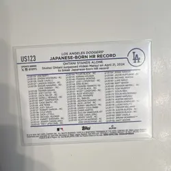Topps 2024 Update Series Insert Shohei Ohtani Rainbow Foil - Image 2