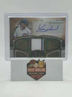 2026 Topps Tier One Kerry Wood #AT1R-KW /199 Autographed Relic Card GU Mem - Image 1