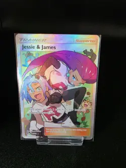 Pokemon TCG Hidden Fates Trainer Card Jessie James Full Art, 68/68, Ace 9 Mint - Image 1