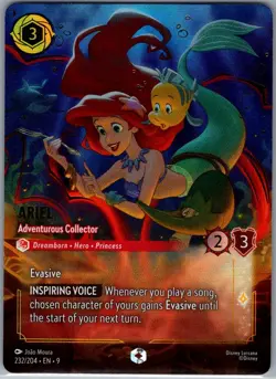 Ariel - Adventurous Collector (Enchanted) 232/204 Foil Fabled - Lorcana - NM - Image 1