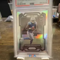 Panini 2023 Prizm Anthony Richardson Colts #343 Rookies Silver Prizm RC PSA 9 - Image 1