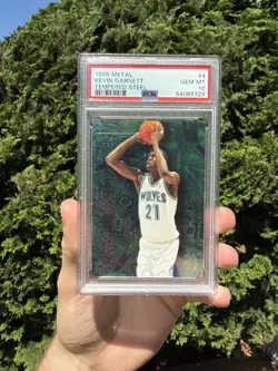 1995 Metal Kevin Garnett Tempered Steel #4 PSA 10 ROOKIE LOW POP - Image 1
