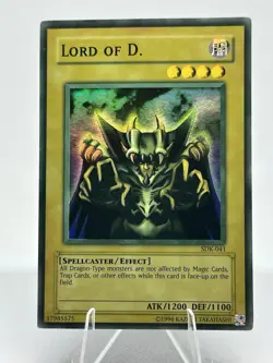 YuGiOh 2002 Lord Of D. SDK-041 Super Rare Unlimited - Heavy Faded Error NM/VLP - Image 1