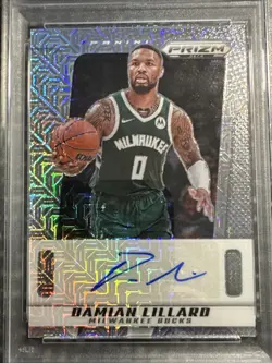 2024-25 Prizm Deca Damian Lillard Mojo Auto /25 PSA 10 - Image 3