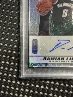 2024-25 Prizm Deca Damian Lillard Mojo Auto /25 PSA 10 - Image 4