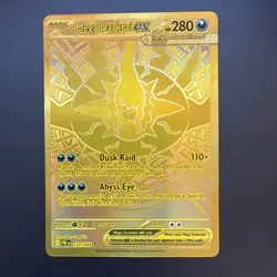 Mega Darkrai EX 120/84 Mega Hyper Rare Gold Card From Pokemon TCG Pitch Black - Image 1