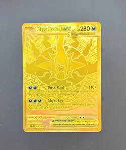 Mega Darkrai EX 120/84 Mega Hyper Rare Gold Card From Pokemon TCG Pitch Black - Image 2