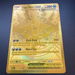 Mega Darkrai EX 120/84 Mega Hyper Rare Gold Card From Pokemon TCG Pitch Black - Image 3