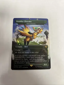 Paradise Chocobo Birds Of Paradise Borderless Foil Card #0483 MTG LP - Image 1