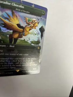 Paradise Chocobo Birds Of Paradise Borderless Foil Card #0483 MTG LP - Image 2