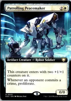 Patrolling Peacemaker (Extended Art) 25 CMD: Edge of Eternities MTG NM/M - Image 1