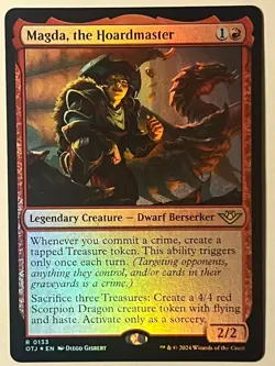 MTG MAGDA, THE HOARDMASTER PROMO PACK: OUTLAWS OF THUNDER JUNCTION 133 FOIL NM - Image 1