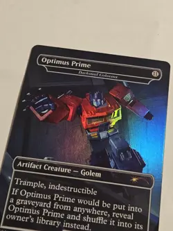 Optimus Prime / Darksteel Colossus Borderless - Foil LP Mtg Secret Lair - Image 2