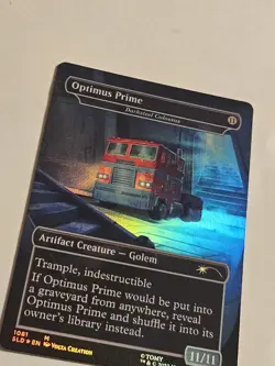 Optimus Prime / Darksteel Colossus Borderless - Foil LP Mtg Secret Lair - Image 4